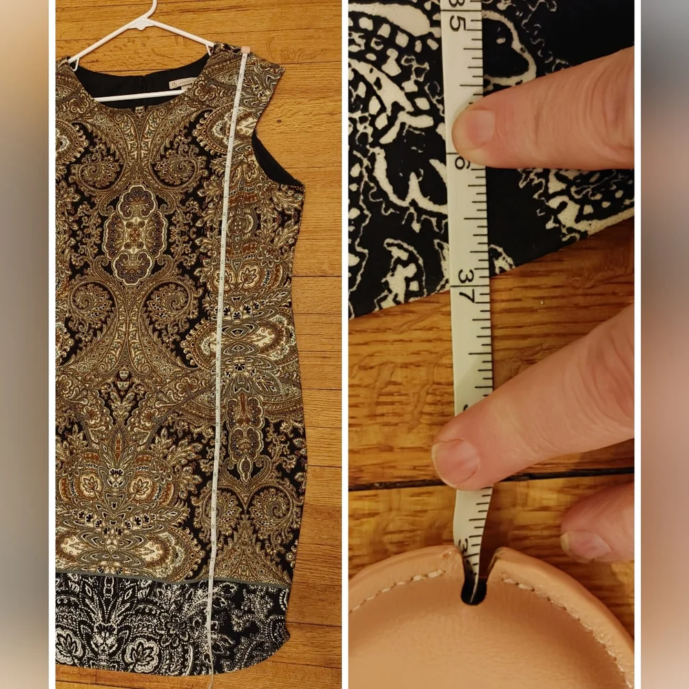 Elegant & Versatile, Dress Barn: Paisley Print Sleeveless Dress – Size 16 - Picture 6 of 7